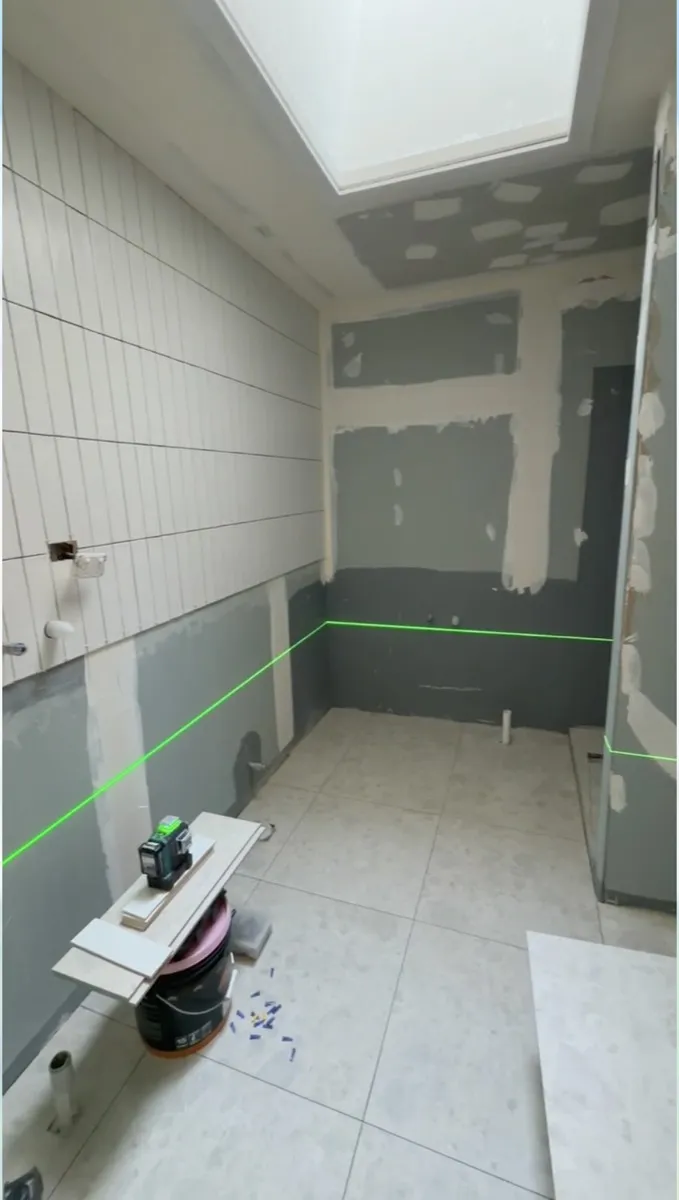 Waterproofing applied before tiling